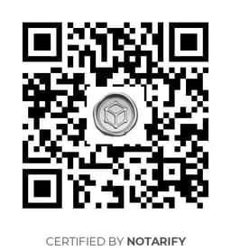 QR Code certificazione Notarify