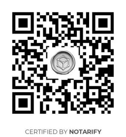QR Code certificazione Notarify
