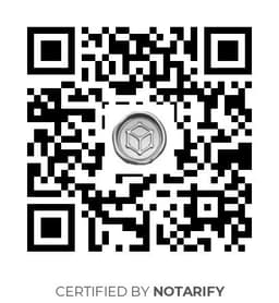 QR Code certificazione Notarify