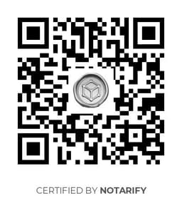 QR Code certificazione Notarify