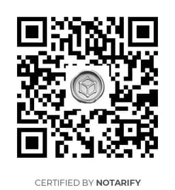 QR Code certificazione Notarify