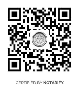 QR Code certificazione Notarify