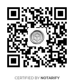 QR Code certificazione Notarify