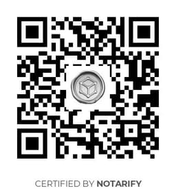 QR Code certificazione Notarify