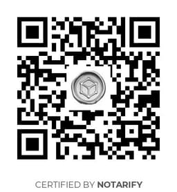 QR Code certificazione Notarify