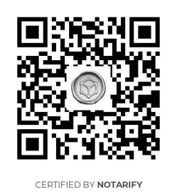 QR Code certificazione Notarify