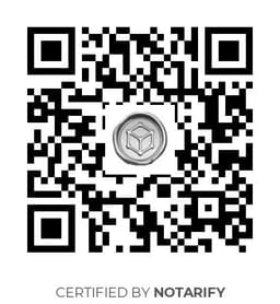 QR Code certificazione Notarify