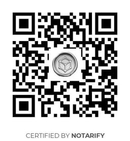 QR Code certificazione Notarify