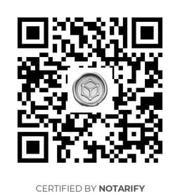QR Code certificazione Notarify