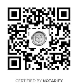QR Code certificazione Notarify