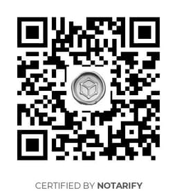 QR Code certificazione Notarify