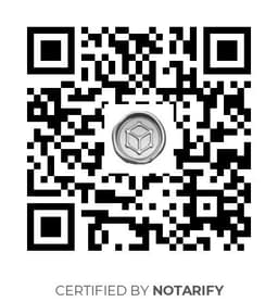 QR Code certificazione Notarify
