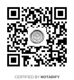 QR Code certificazione Notarify