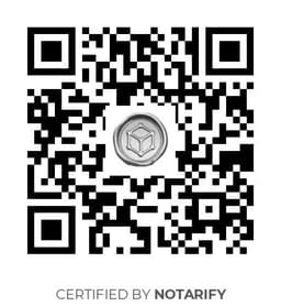 QR Code certificazione Notarify