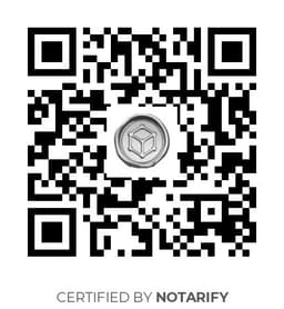 QR Code certificazione Notarify