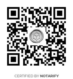 QR Code certificazione Notarify