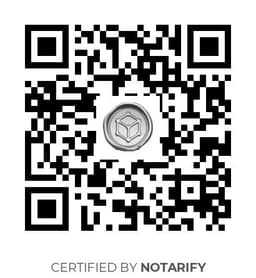 QR Code certificazione Notarify