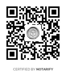 QR Code certificazione Notarify
