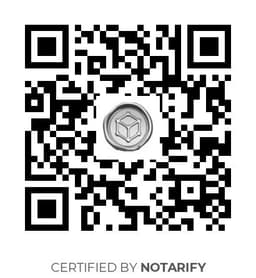 QR Code certificazione Notarify