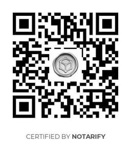 QR Code certificazione Notarify