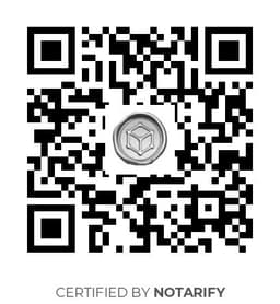 QR Code certificazione Notarify