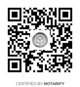 QR Code certificazione Notarify