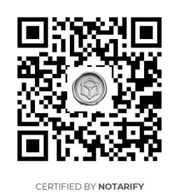 QR Code certificazione Notarify