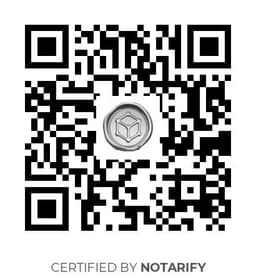 QR Code certificazione Notarify