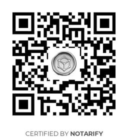 QR Code certificazione Notarify