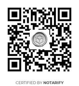 QR Code certificazione Notarify