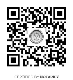 QR Code certificazione Notarify