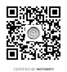 QR Code certificazione Notarify