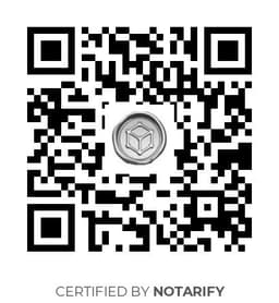 QR Code certificazione Notarify