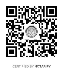 QR Code certificazione Notarify