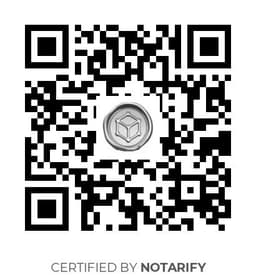 QR Code certificazione Notarify