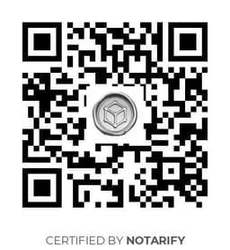 QR Code certificazione Notarify