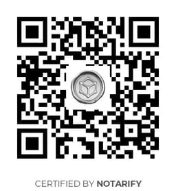 QR Code certificazione Notarify