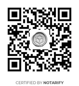 QR Code certificazione Notarify