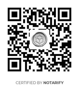 QR Code certificazione Notarify