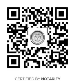 QR Code certificazione Notarify