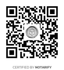 QR Code certificazione Notarify