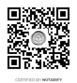 QR Code certificazione Notarify