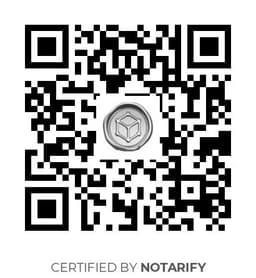 QR Code certificazione Notarify