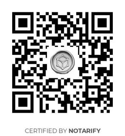 QR Code certificazione Notarify