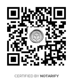 QR Code certificazione Notarify