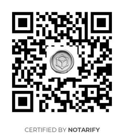 QR Code certificazione Notarify
