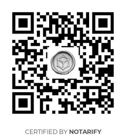 QR Code certificazione Notarify