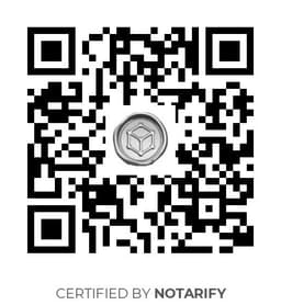 QR Code certificazione Notarify