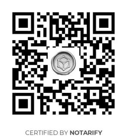 QR Code certificazione Notarify