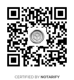 QR Code certificazione Notarify